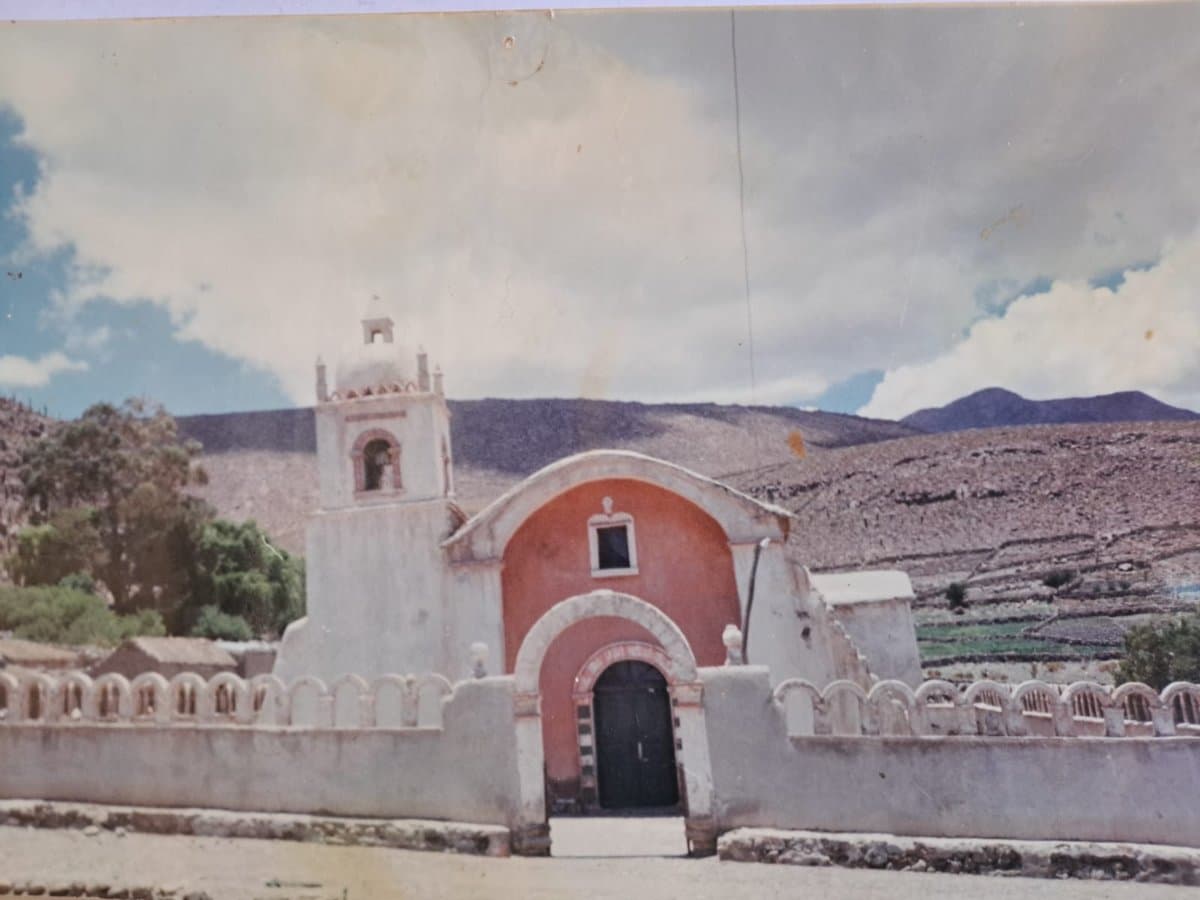 Pintura original de la iglesia de Agencha